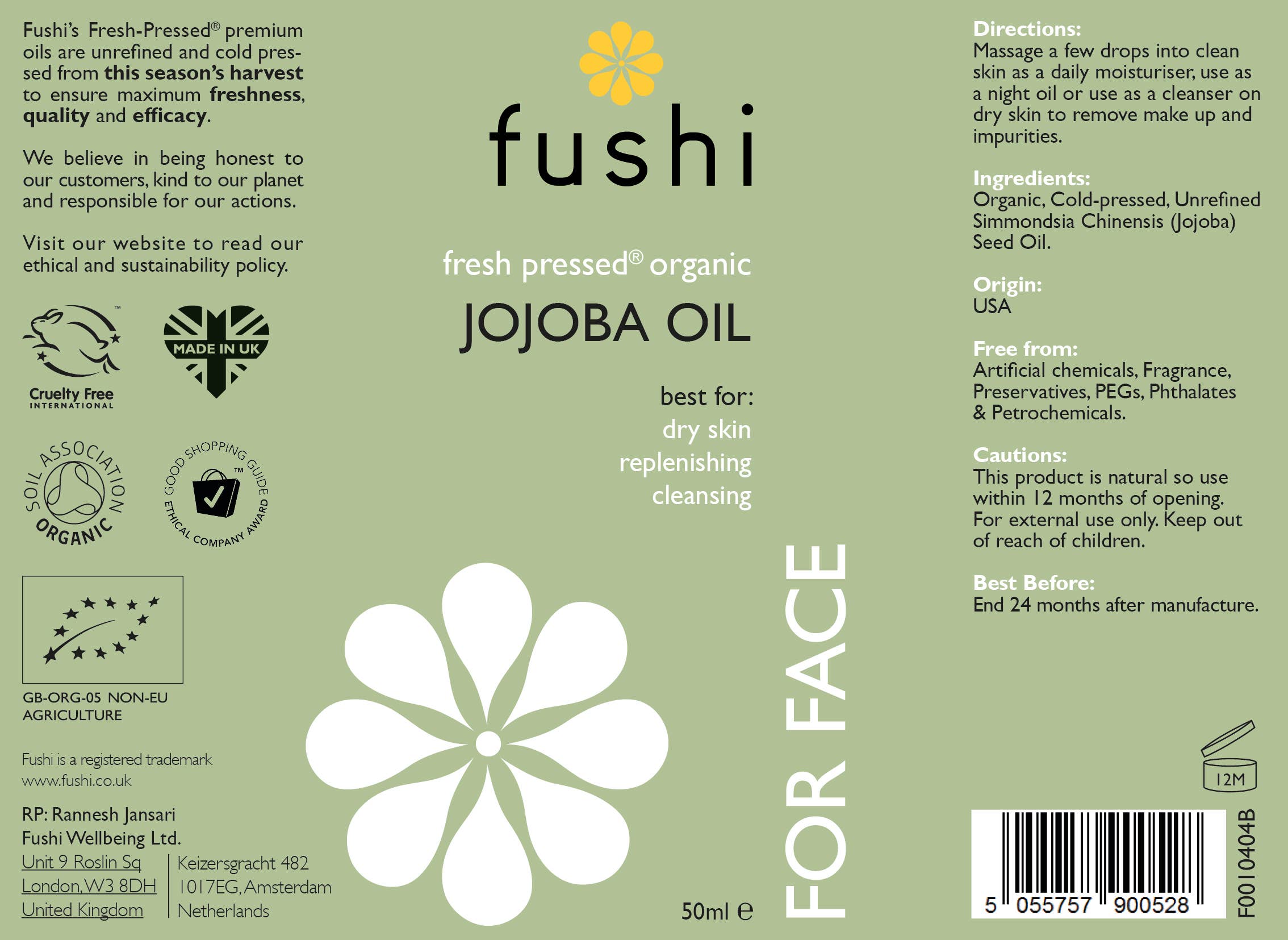 Fushi - Wholesale Bath/Body Oil - Fushi Jojoba Oil 50ml3