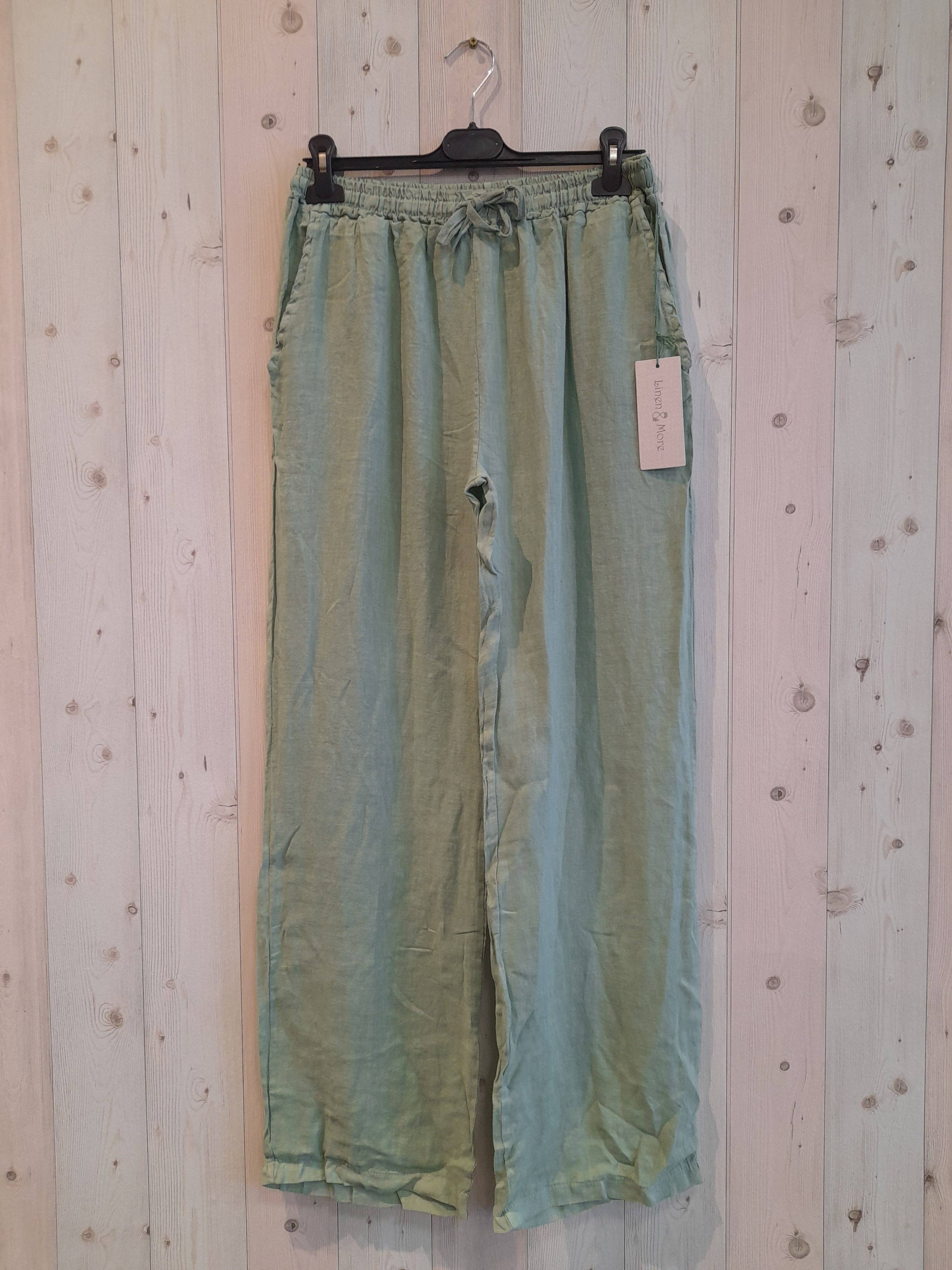 Linen & More - Wholesale Pants - Women's - REF 30132 BASIC STRAIGHT LEG PANTS 100% LINEN5