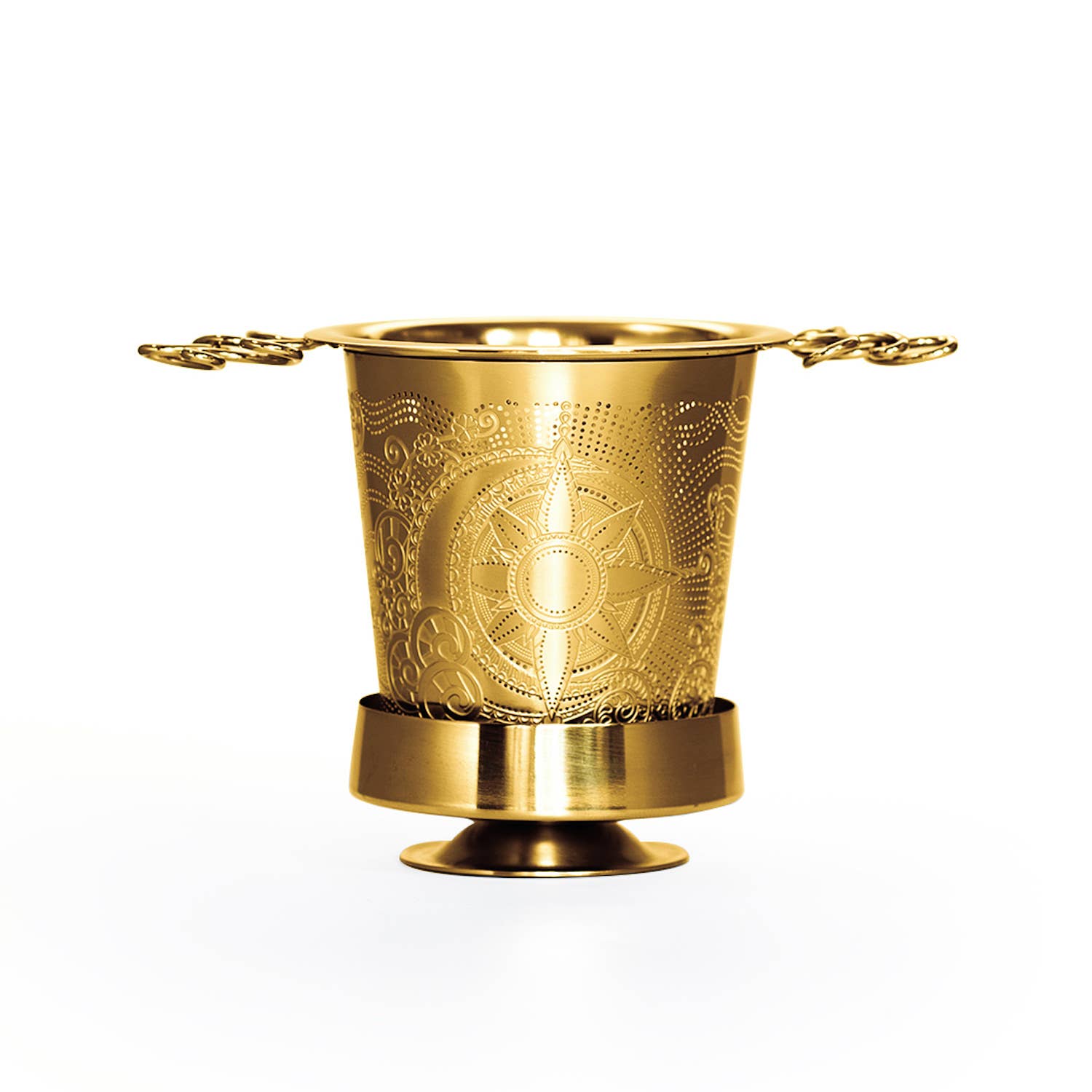 01living Ltd – wholesale Tea strainer/infuser – Chai Infuser Loose Leaf Tea Strainer Gold ShangrilaMoonlight1