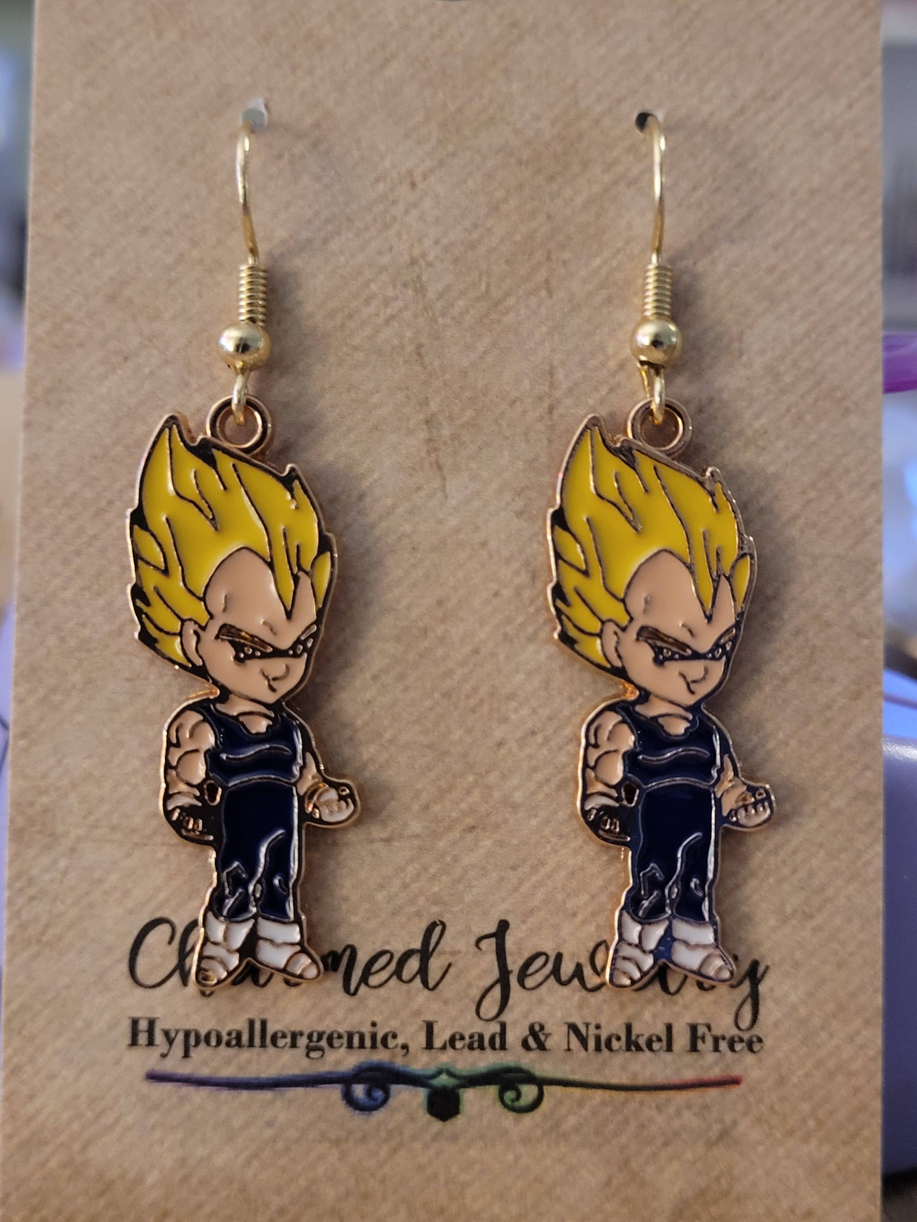 Con-Quest Crafts - Wholesale Jewelry Set - Shounen Anime Inspired Earrings, Necklaces & Zipper Pulls 14