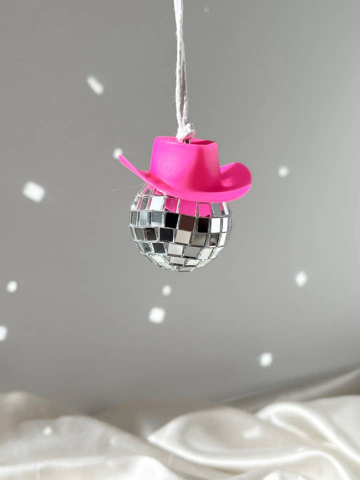 Pink Disco Cowboy - Car Hanging, Ornaments, Tree Ornament for wholesale by Golden Hour Designs