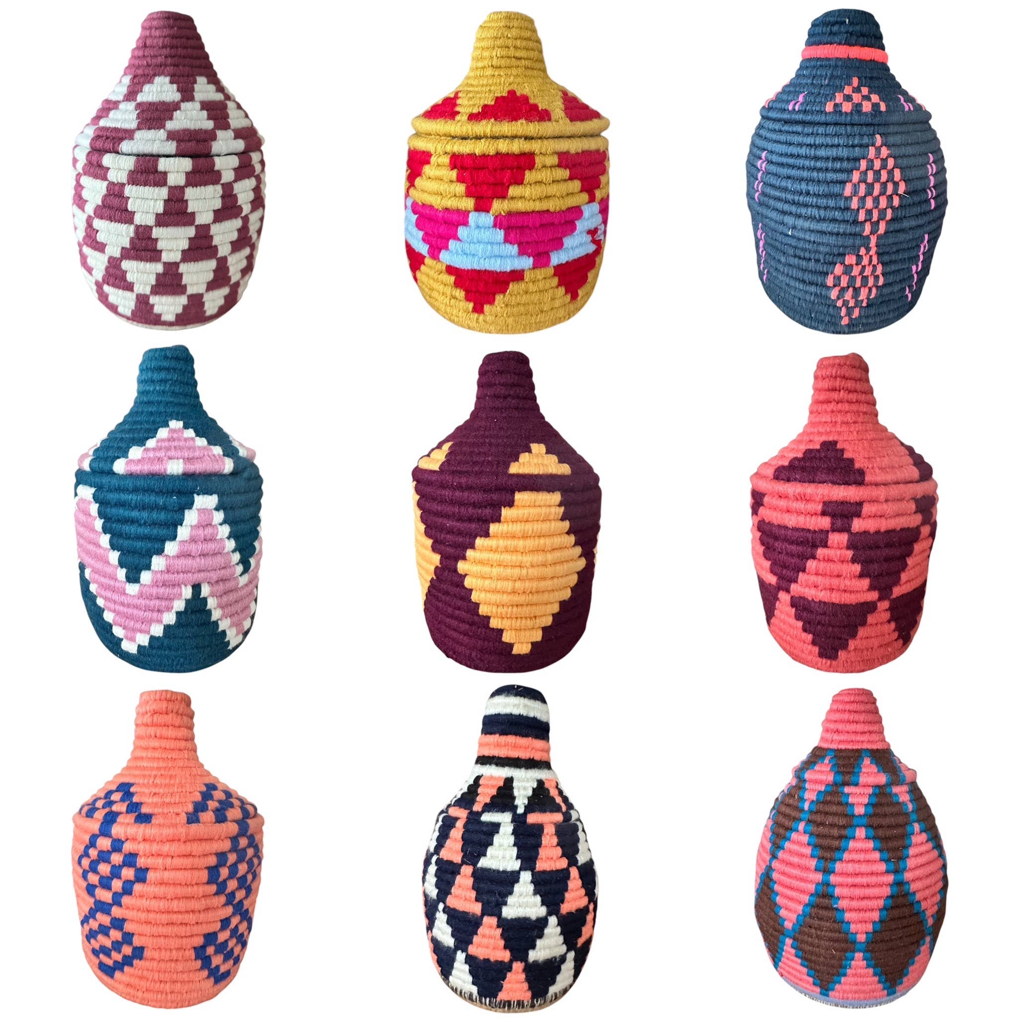 SOUK in the CITY - Vendita all'ingrosso Cestini - Piccoli cestini berberi colorati7