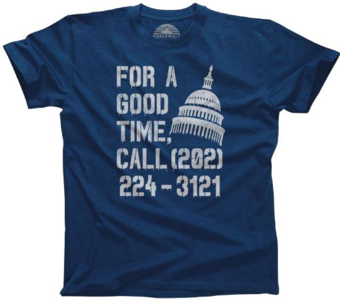Boredwalk - Wholesale Screen Printed T-Shirt - Men's - Men's For A Good Time Call Congress T-Shirt6