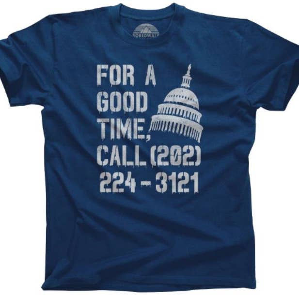 Boredwalk - Wholesale Screen Printed T-Shirt - Men's - Men's For A Good Time Call Congress T-Shirt6