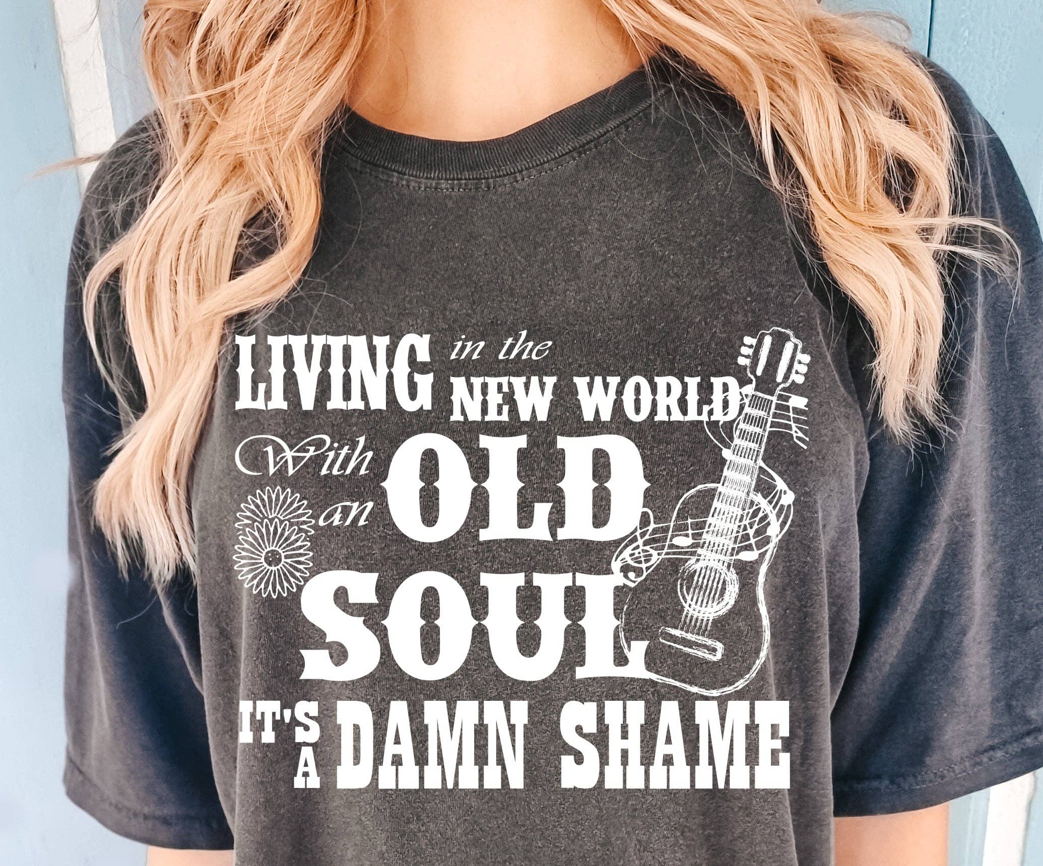 Transfers By Jess - Wholesale Sublimation Transfer - Living in the new world with an old soul DTF Transfers0