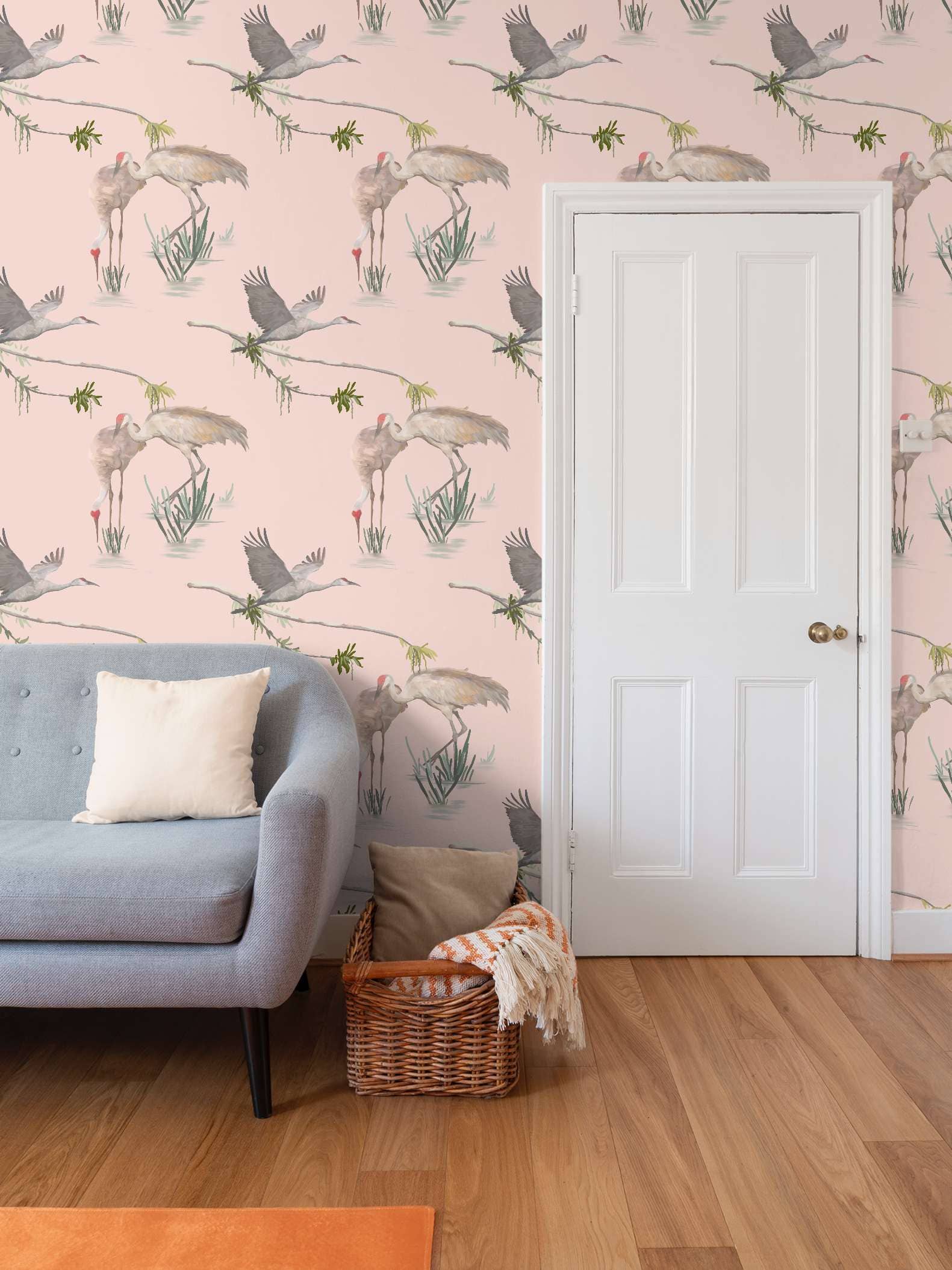 Heartspace Art - Wholesale Wallpaper - Florida Sandhill Crane Wallpaper1