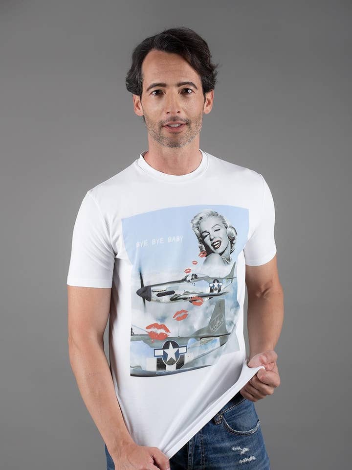 MEN'S T-SHIRT US PLANE for wholesale by Paul Cortese