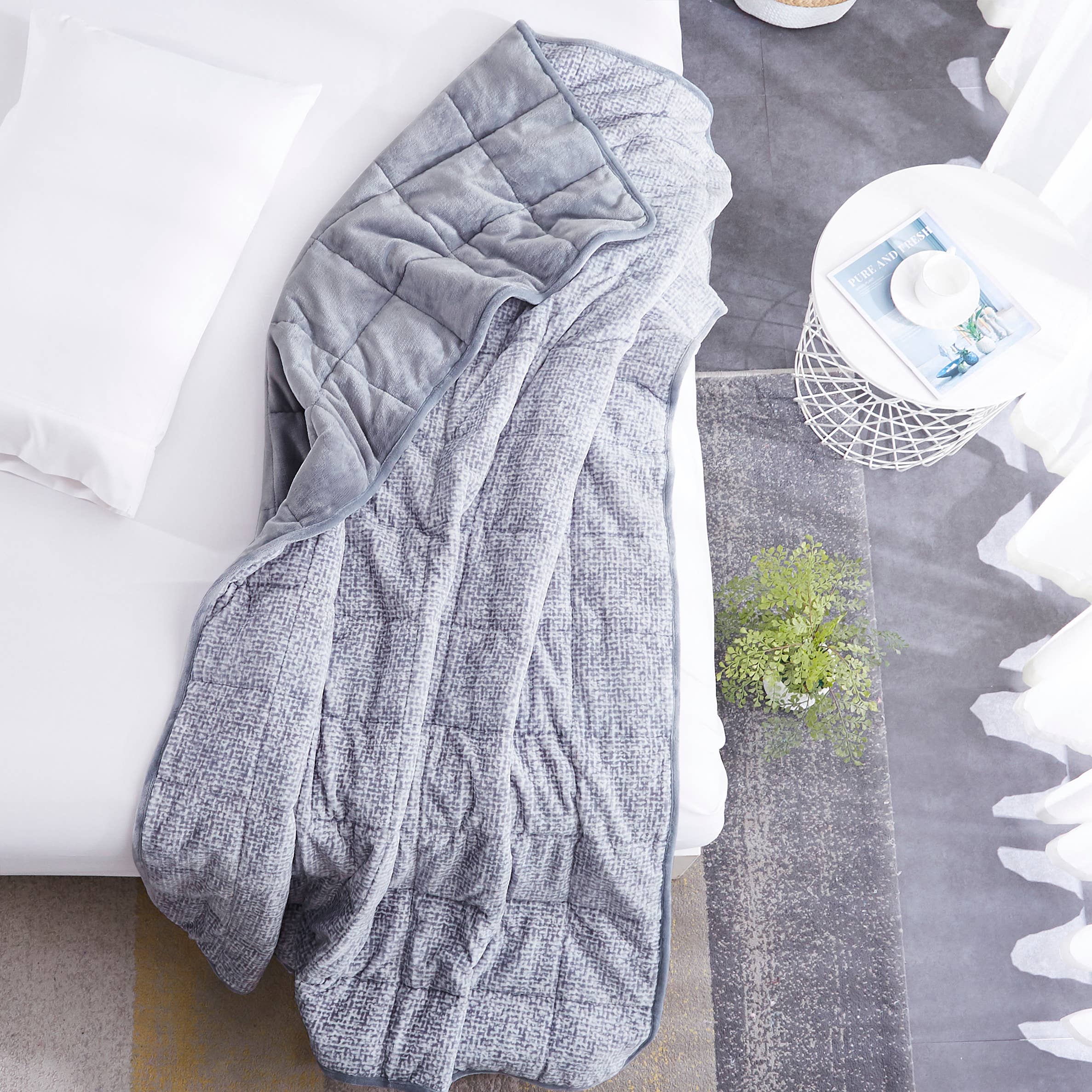 Sutton Home Fashions LLC – Manta para sofá por atacado – Cobertor Ponderado de Veludo a Veludo Dreamnest3