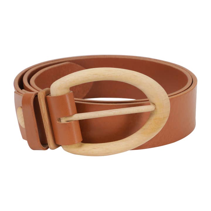 Brown Oval Belt for wholesale by PiPPiCA
