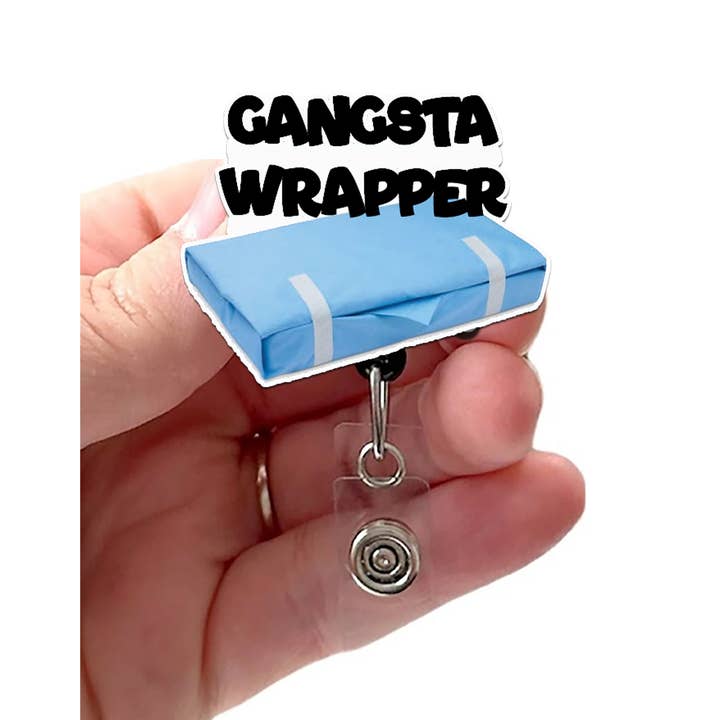 Gangsta Wrapper CST Acryl Ausziehbarer Ausweishalter für den Großhandel von Good Girl Gone Badge