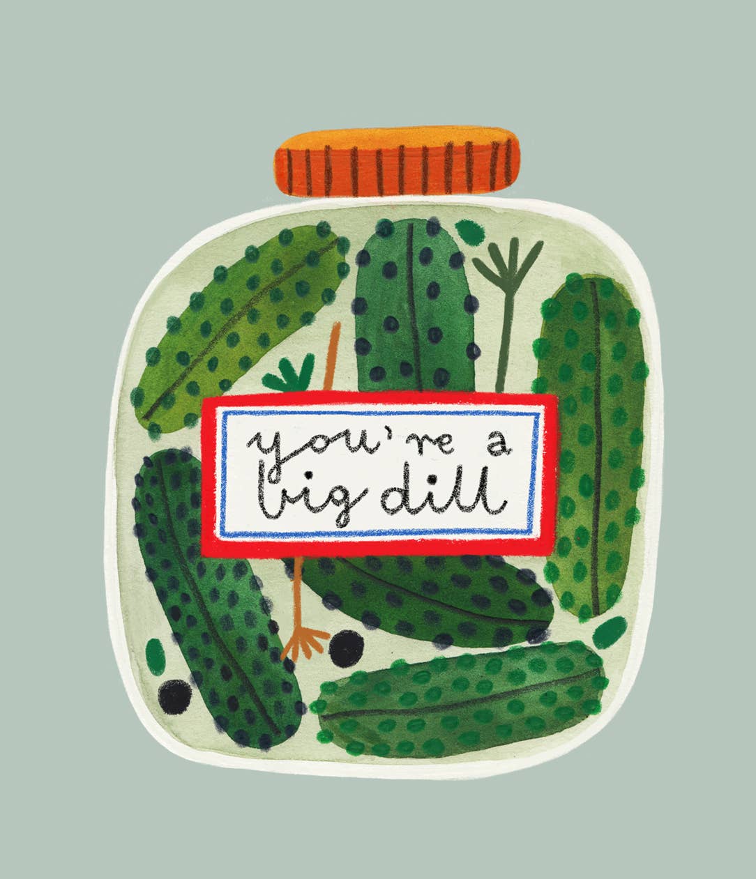 Daria Solak Illustrations - Wholesale Sticker - BIG DILL sticker1