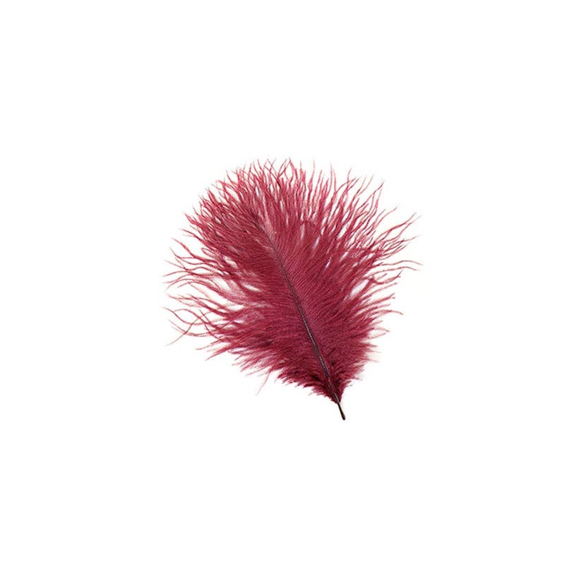 Zucker Feather Products - Wholesale Feathers - Ostrich Feathers 4-8" Drabs - Burgundy1