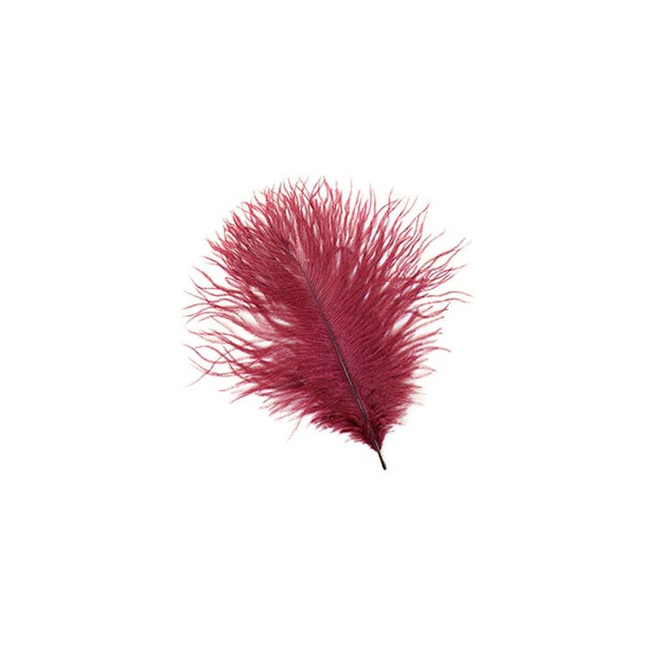 Zucker Feather Products - Wholesale Feathers - Ostrich Feathers 4-8" Drabs - Burgundy1
