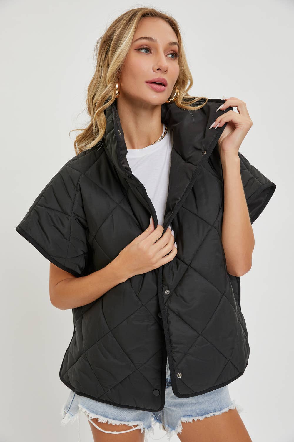 Sweet Lovely by Jen - Wholesale Outerwear Vest - Women's - QUILTED  PADDED VEST OUTERWEAR 14