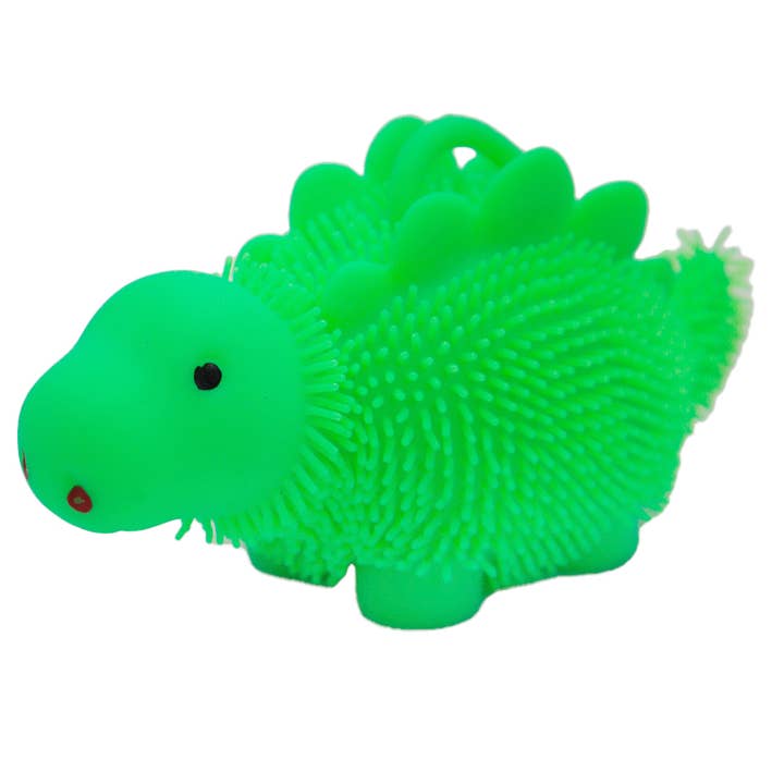 Cap Zone - Wholesale Squishy Toy - Kids & Baby - Dinosaur Spiky Puffer LED Stretch Pull Squishy Toy