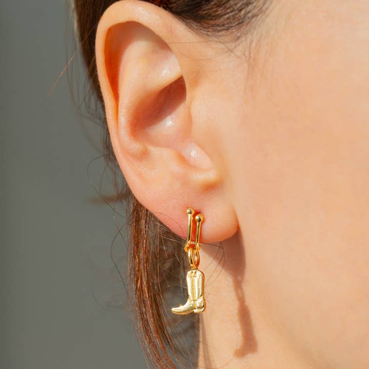 Lucky Feather - Wholesale Hoop Earrings - Charm Garden Add-A-Charm Gold Hoop Earrings12