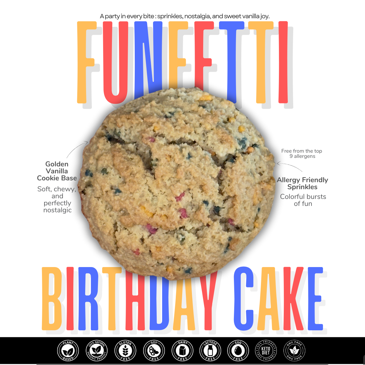 Scoops Baking Co. - Wholesale Cookie - Funfetti Cake Cookies0