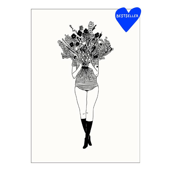 poster flower girl A3 for wholesale by helen b