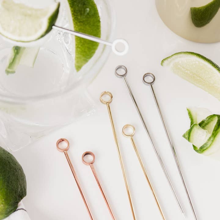 UBERSTAR – Palito de coquetel por atacado – Conjunto de 6 Palitos de Aço Inoxidável para Coquetéis5