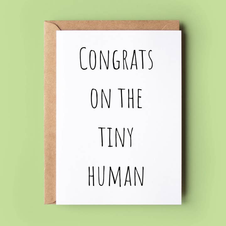 Wonky Cards - Wholesale Baby Card - Tiny Human