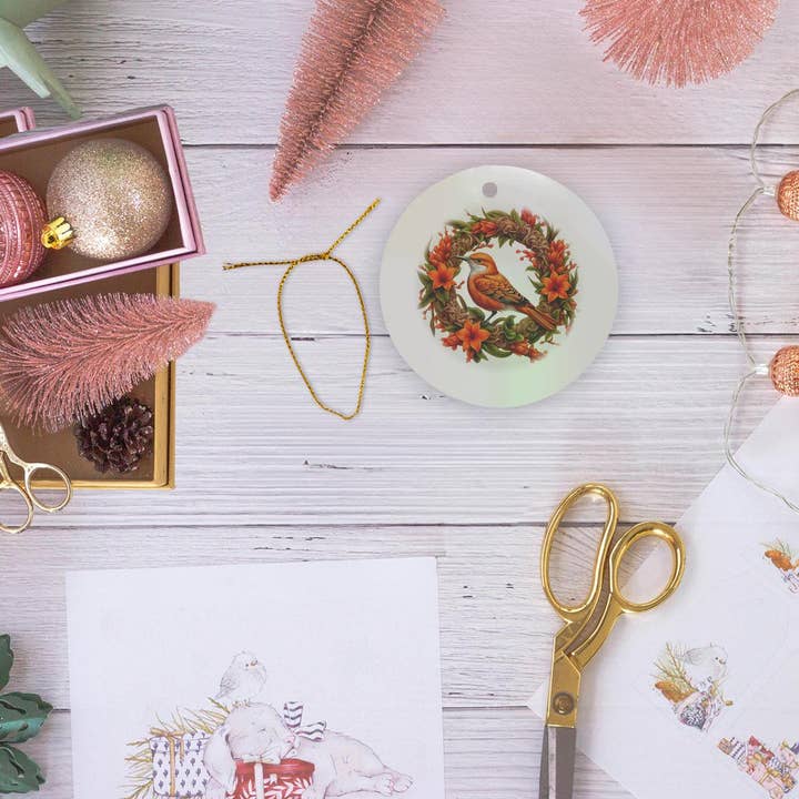 3dRose - Wholesale Ornament - 3dRose, Pomegranate Autumn Botanical Art Cut Out, Ornament5