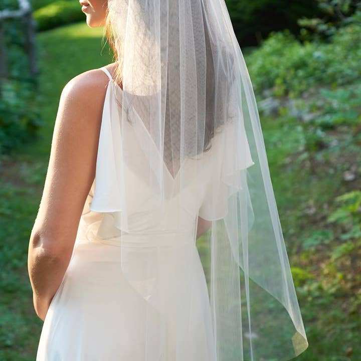 Dareth Colburn Designs – wholesale Slöja - Dam – Slöja med enkel skuren kant