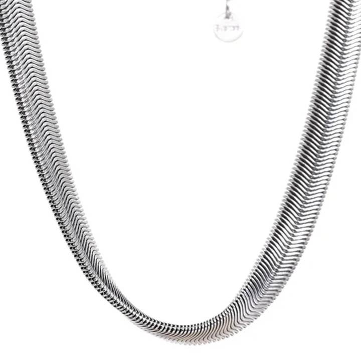 HoopLa - Wholesale Link & Chain Necklace - Snake Wheat Stainless Steel Waterproof Necklace17
