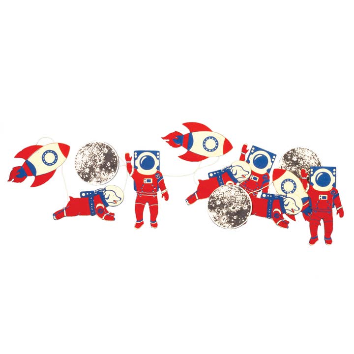 Space Adventure Eco-Paper Garland for wholesale by dZi Handmade