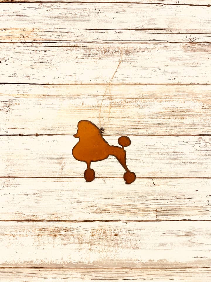 Poodle Dog Breed Ornament for wholesale by Universal Ironworks USA