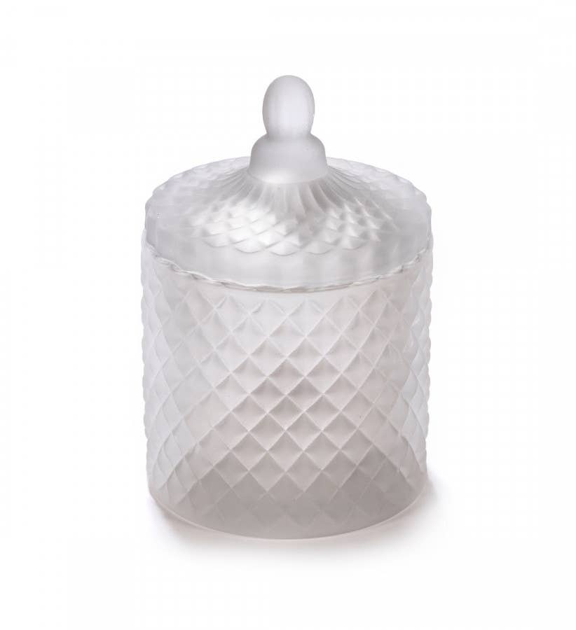 London Luxury Candle Supplies - Wholesale Weckpot/glazen pot - Geo 230 ml gekleurde geslepen glazen pot4