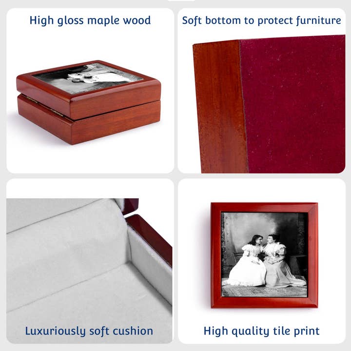 3dRose - Wholesale Jewelry Box/Organizer - 3dRose, Helen Keller With Her Teacher, Jewelry Box6