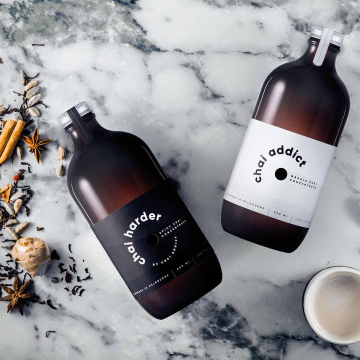 Chai Addict - Wholesale Iced tea - Chai Harder Spicy Chai Concentrate1