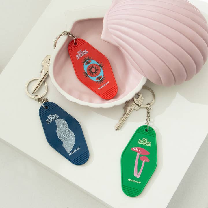 Helio Ferretti - Wholesale Keychain - Unisex - RED NYC MUSEUM KEYCHAIN HF