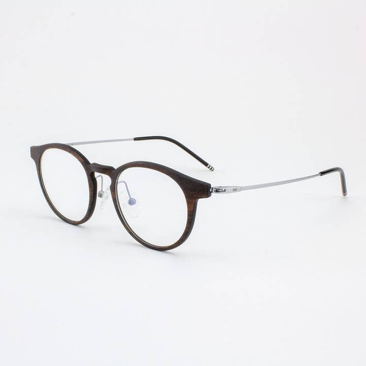 Tommy Owens - Wholesale Eyeglasses - Unisex - Marion - Featherlight Titanium & Wood Eyeglasses4
