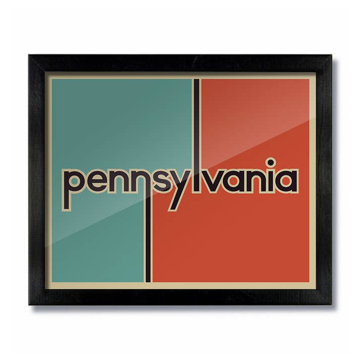 Retro Vintage Pennsylvania Print for wholesale by D&W Elements