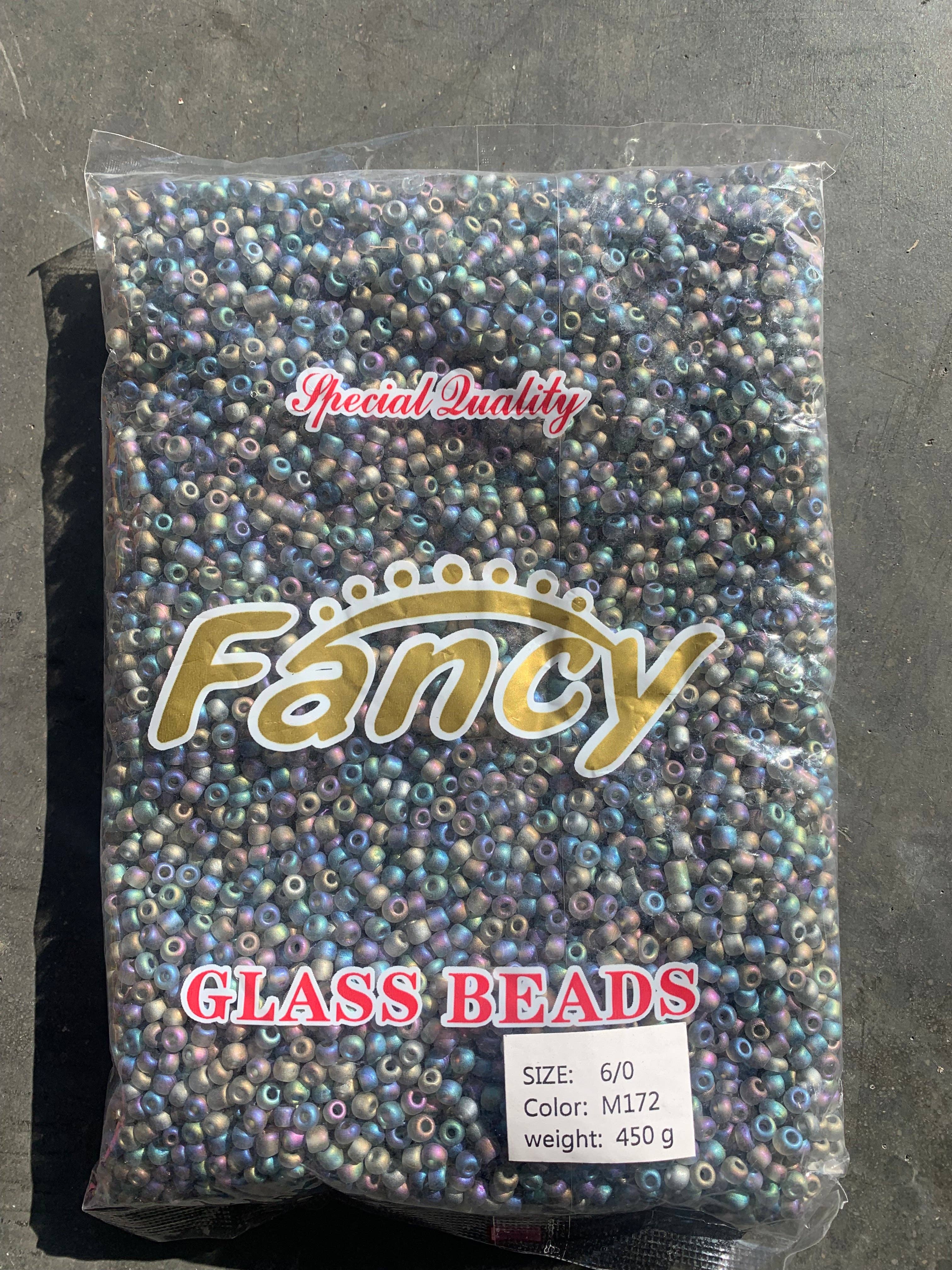MaddieMayShop - Venta al por mayor Cuentas - Perlas de semillas 6/0, perlas de semillas a granel, perlas de vidrio esmerilado de 450 gramos2