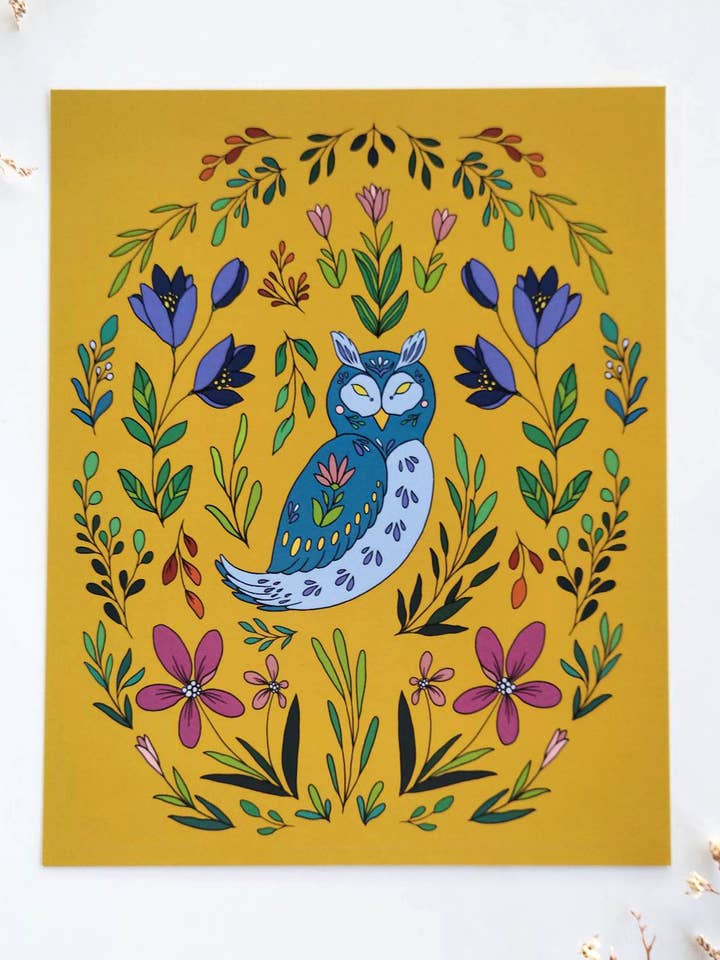 Tirage d'art - Hibou pour la vente par Elaine in the Membrane