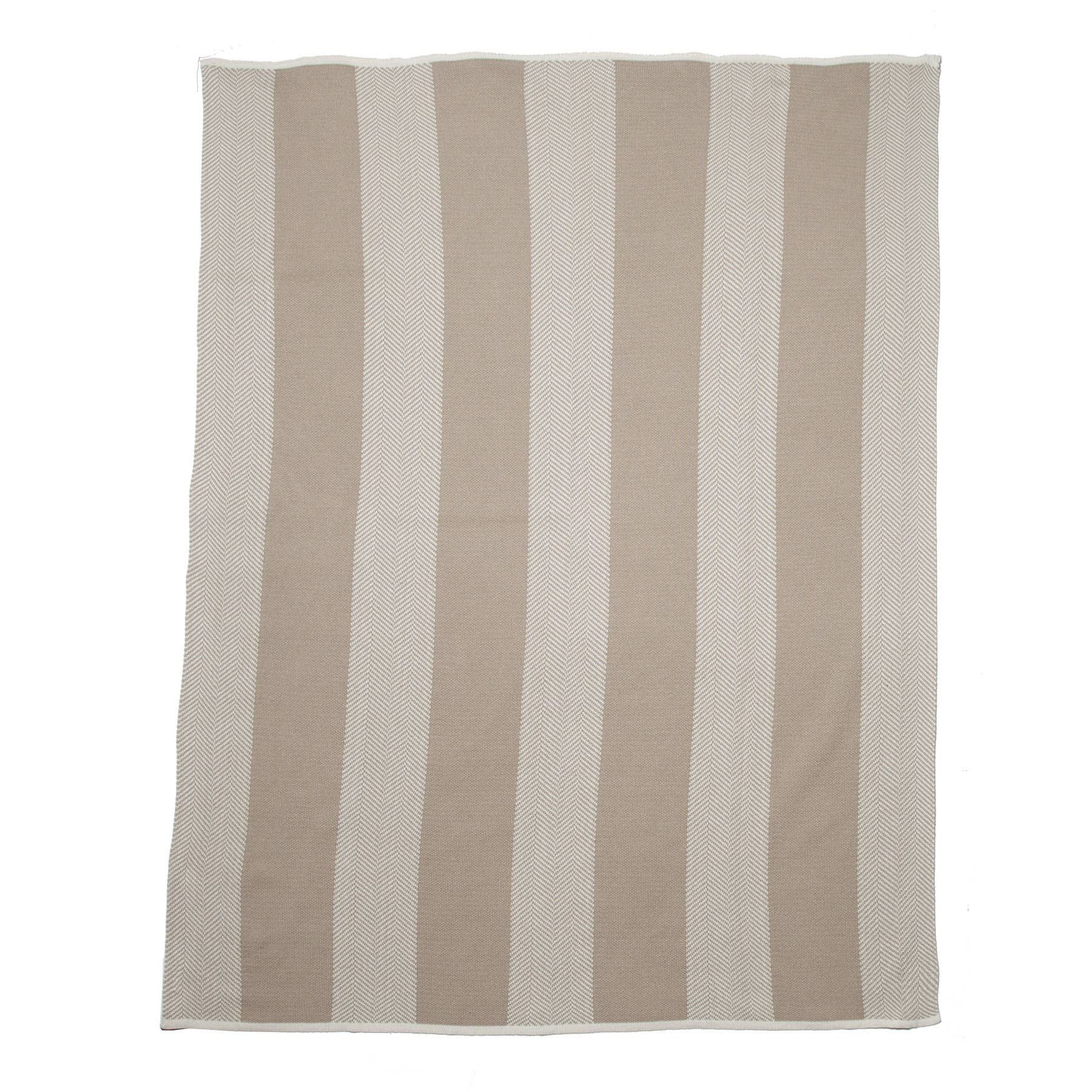 In2Green - Wholesale Throw Blanket - Indoor | Outdoor Sustainable Knit Throw Blanket - Poly Herringbone Stripe2