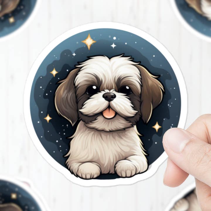 Shih Tzu Sticker | Pet, Dog Sticker for wholesale by Mystical Clarity
