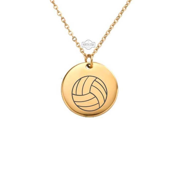 Volleyball Sports Charm Necklace - Personalized Gift for wholesale by North Star Rustics Too