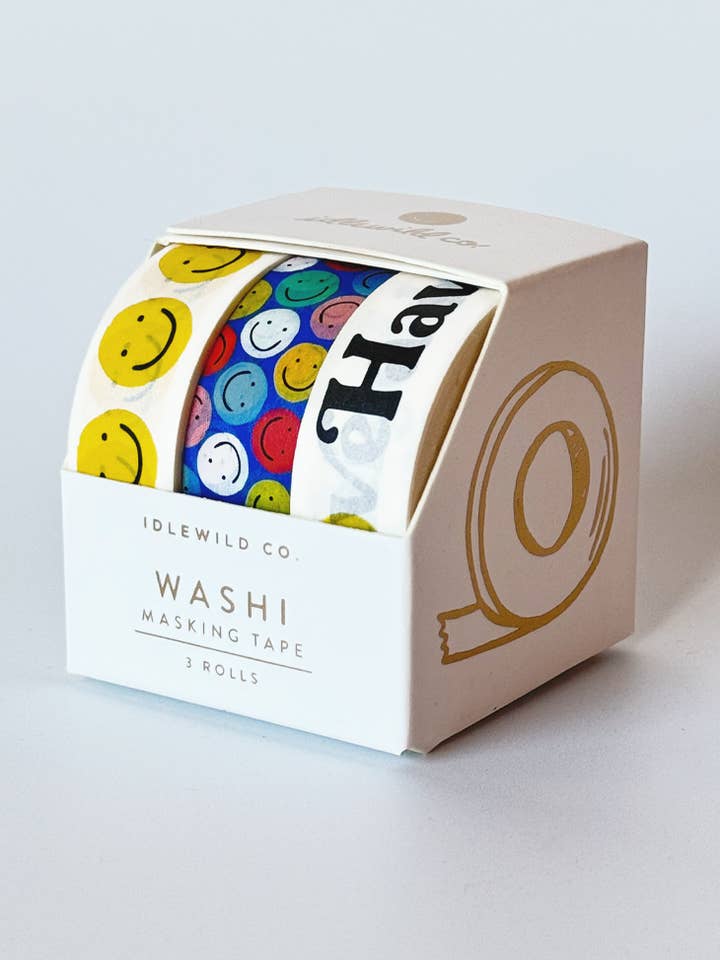Have a Nice Day Washi Tape, Set of 3 for wholesale by Idlewild Co.