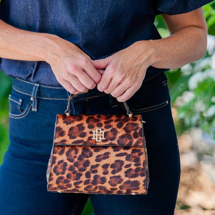 Caroline Hill - Wholesale Top Handle Bag - Women's - Vivienne Handbag Spotted Saddle0