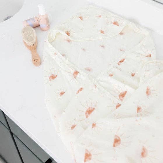 Hooded Towel- Horizon Sun for wholesale by Plum & Sparrow