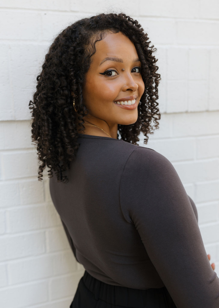 ELIETIAN - Vente Haut en maille – femme - Manches longues réversibles - Coupe incurvée40