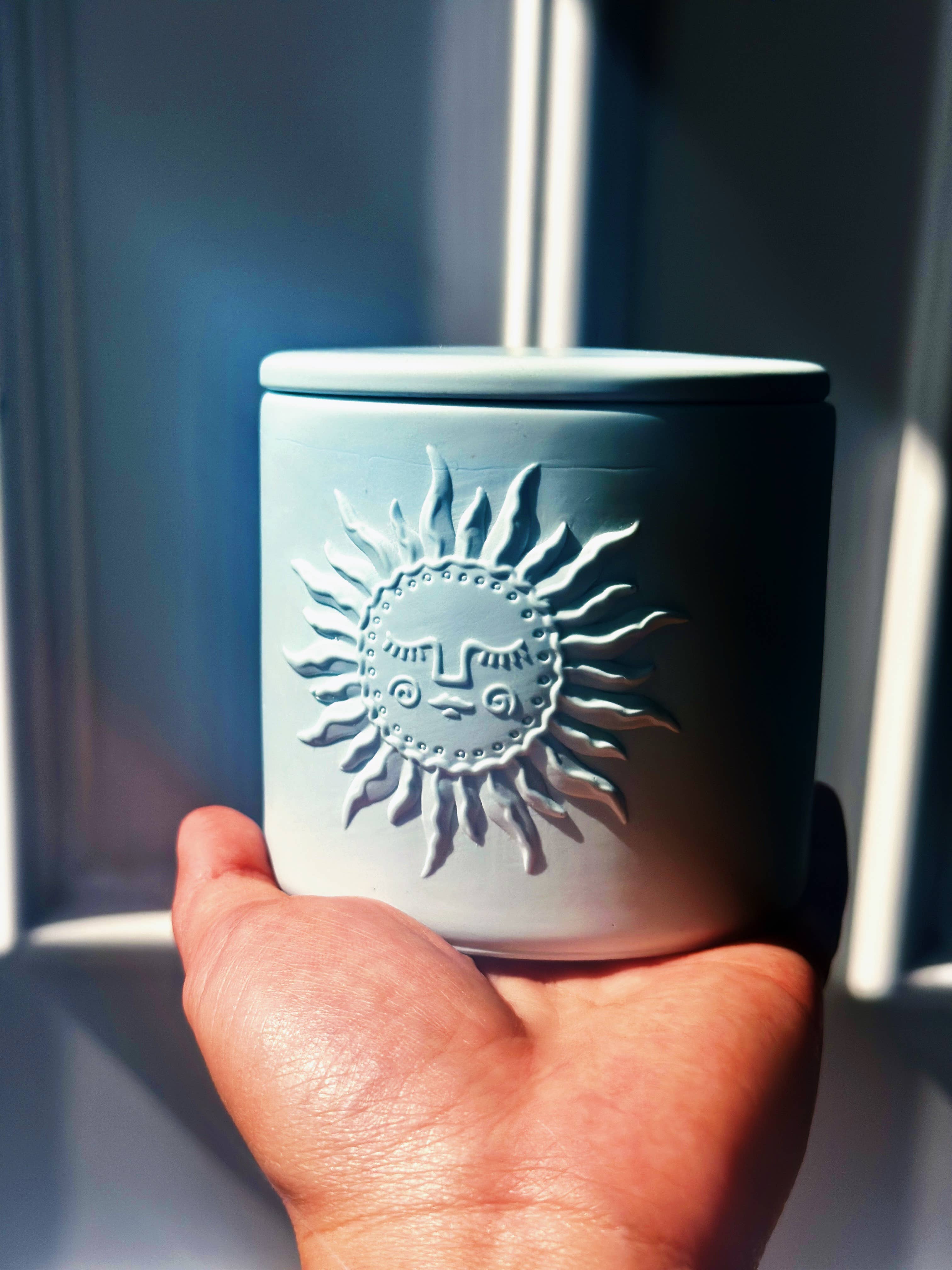 ECLAT DE L'AUBE - Wholesale Jar/Filled Candle - Handmade container scented candle - Solar Totem2