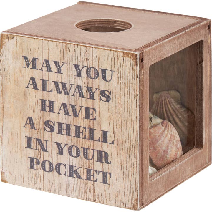 Primitives by Kathy - Wholesale Stationery/Notecard Set - Always Have A Shell Shell Holder