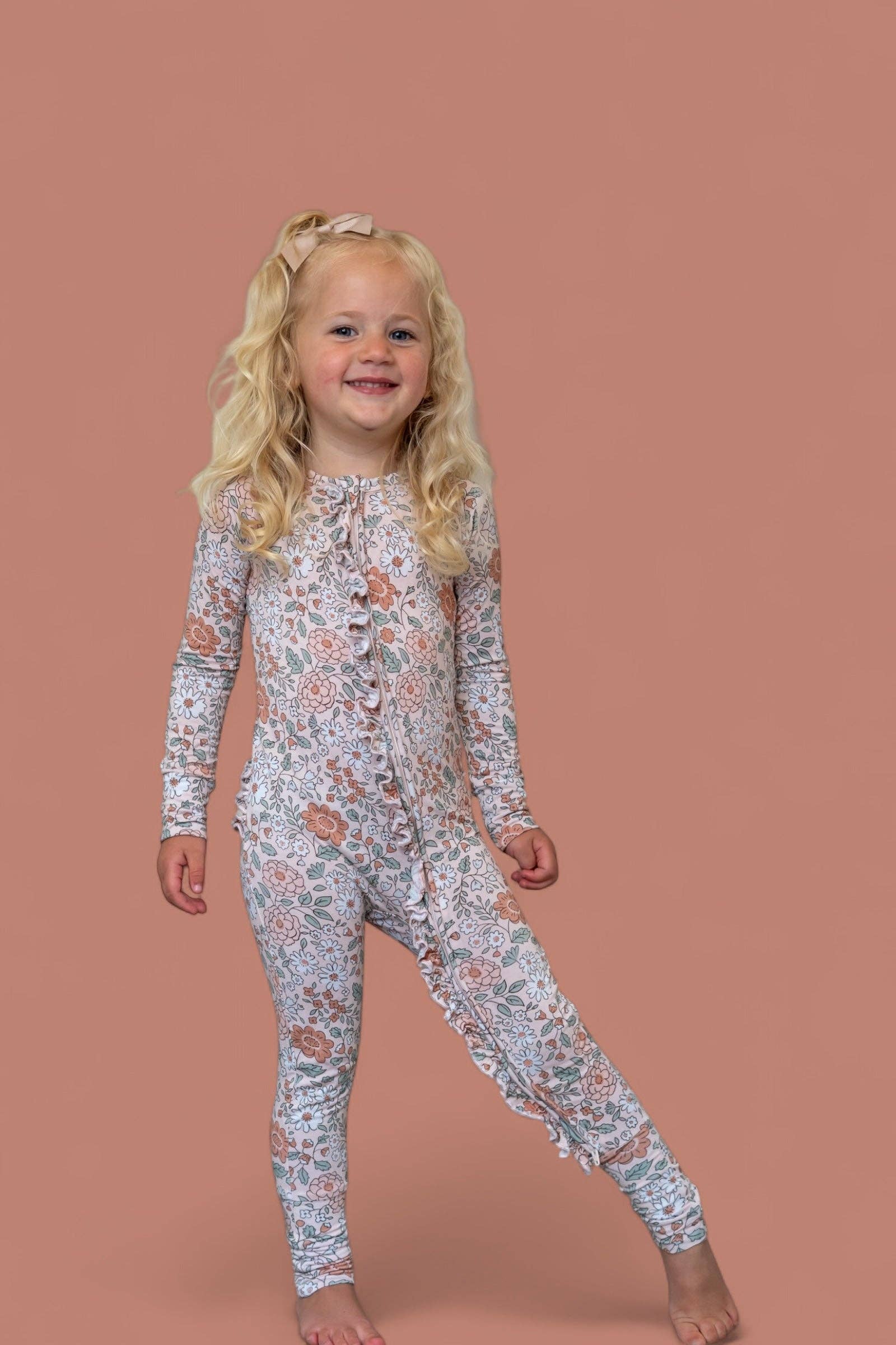 Dream Big Little Co. - Wholesale Jumpsuit - Baby - AUTUMN BLOSSOM DREAM RUFFLE ROMPER16