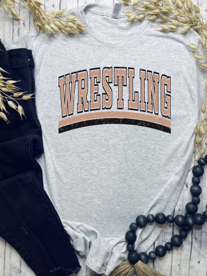 Wrestling (Gildan Sublimation T-Shirt Mock-up) for wholesale by 1/2 Penny Wholesale