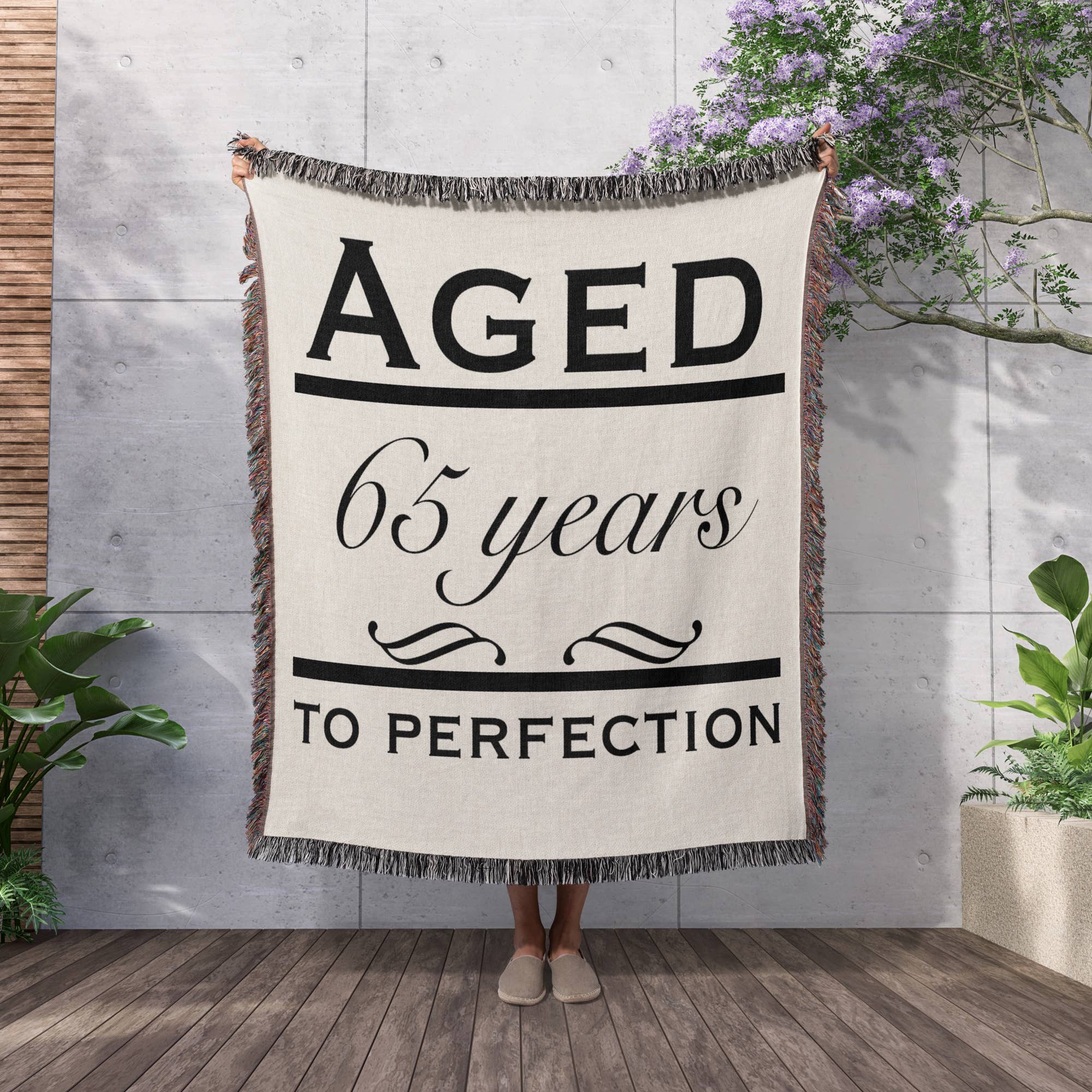 3dRose - Wholesale Throw Blanket - 3dRose, Aged 65 years to perfection, Blanket2