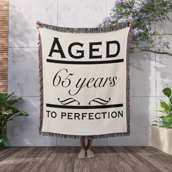 3dRose - Wholesale Throw Blanket - 3dRose, Aged 65 years to perfection, Blanket2